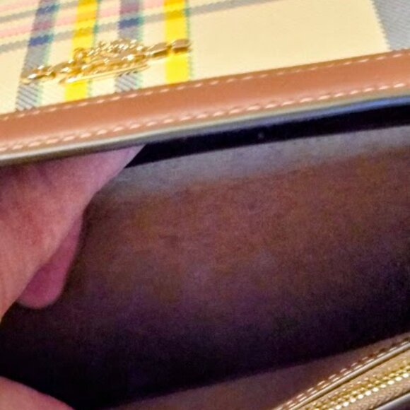 Klare Crossbody Bag With Plaid Print - Picture 7 of 14